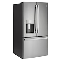 Profile 22.1 Cu. Ft. Counter-Depth French-Door Refrigerator with Door In Door Design Stainless Steel - PYD22KYNFS
