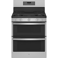 Profile 30'' Double Oven Gas Range with No-Preheat Air Fry Stainless Steel