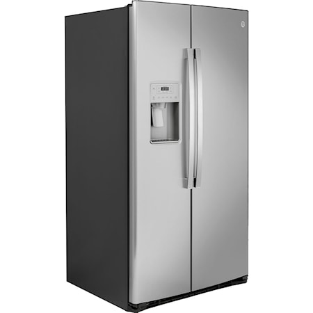 GE 25.1 Cu. Ft. Side-By-Side Refrigerator Stainless Steel
