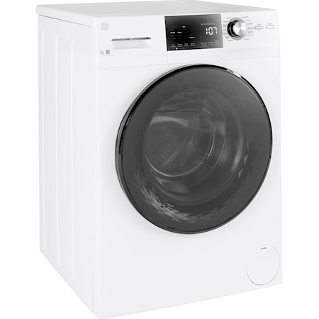GE® 2.8 IEC Cu. Ft. Front Load Washer with Steam White