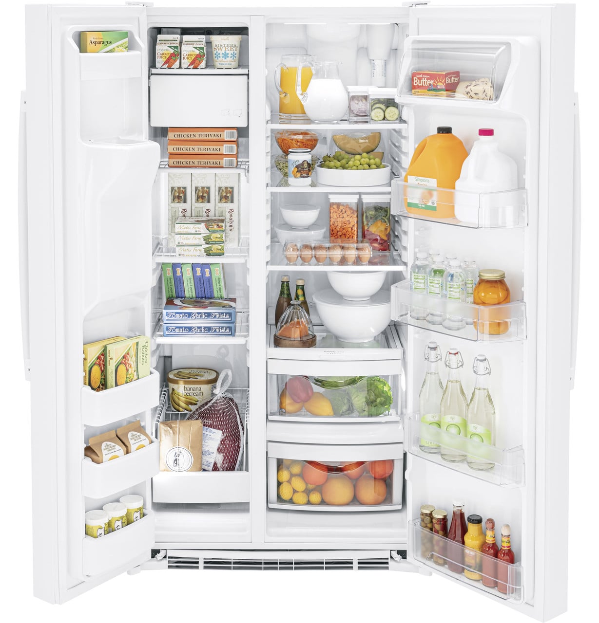 GE Appliances Refrigerators Side By Side Freestanding Refrigerator