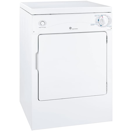 GE 3.6 cu. ft. Electric Compact Dryer White