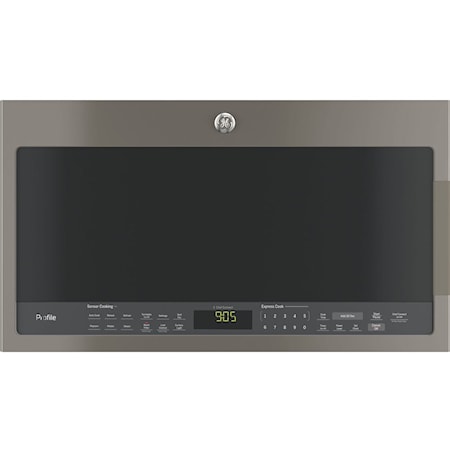 GE Profile 2.1 Cu.Ft. SpaceMaker Over-The-Range Microwave Oven Slate