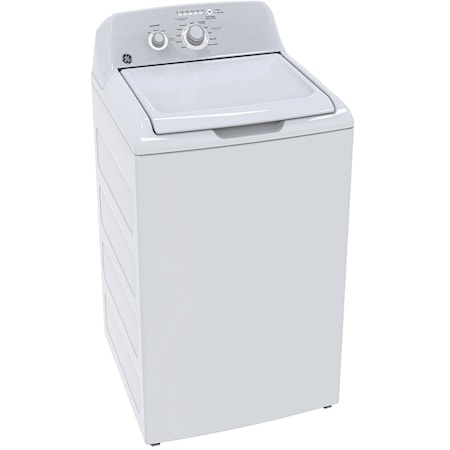GE® 4.4 cu.ft. (IEC) Capacity Stainless Steel Basket Washer White - GTW302BMPWW