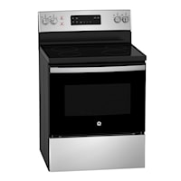 30" Electric Freestanding Range with Storage Drawer Stainless Steel - JCB635TSSS
