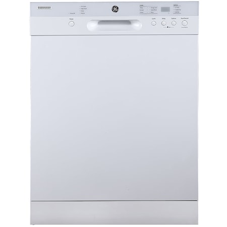 24" Built-In Front Control Dishwasher with Stainless Steel Tall Tub White - GBF532SGPWW
