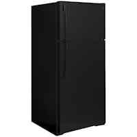 GE Energy Star® 16.6 Cu. Ft. Top-Freezer Refrigerator Blac