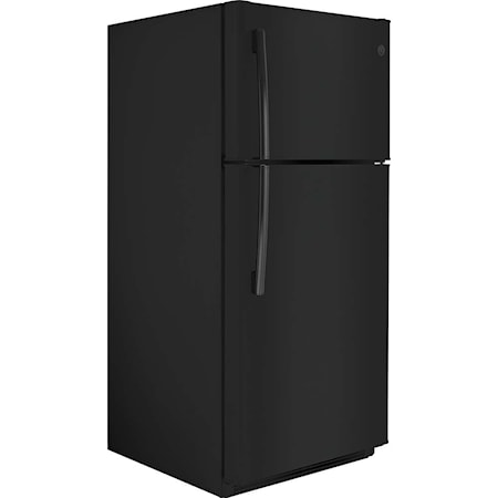 GE® 18 Cu. Ft. Top-Freezer Refrigerator Black