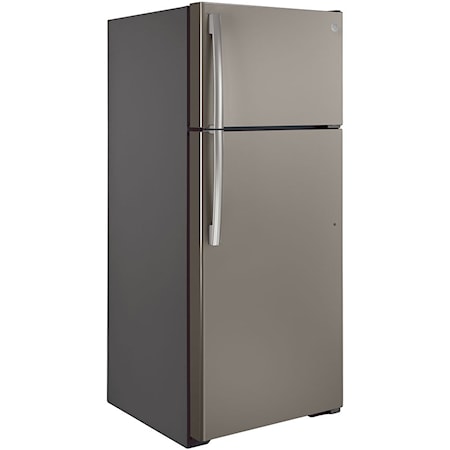 GE Energy Star® 17.5 Cu. Ft. Top-Freezer Refrigerator Slate