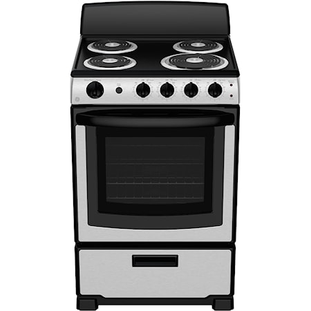 24" 2.9 cu ft Slide-In Electric Range