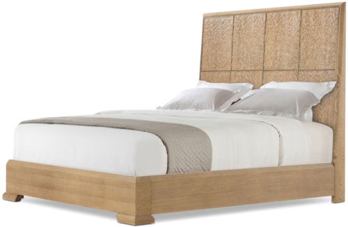 Contemporary Cal King Panel Bed