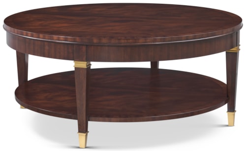 Transitional Round Cocktail Table