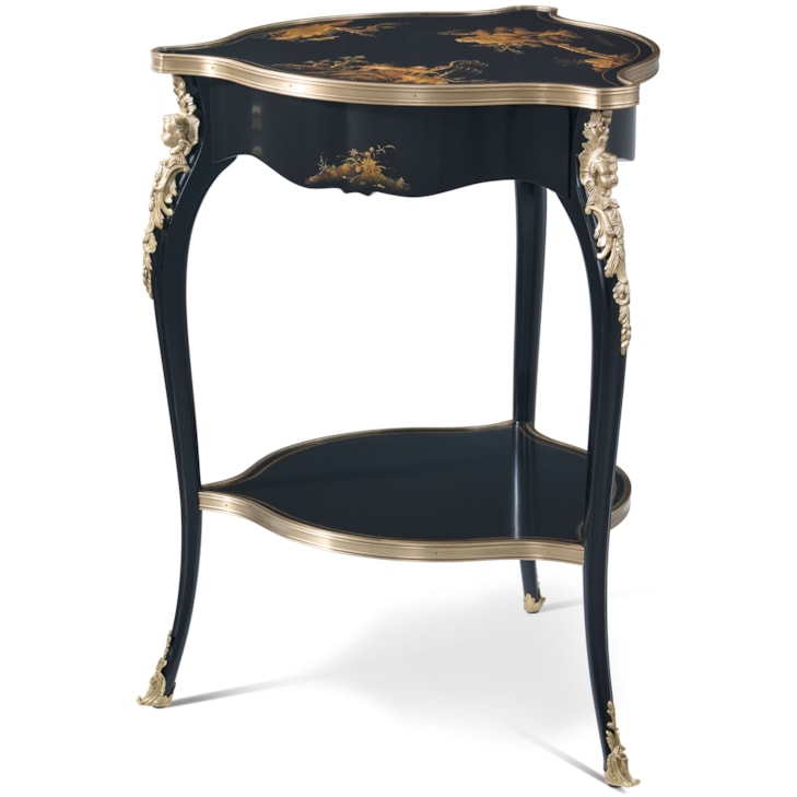 Theodore Alexander Brushwork Lotus Lamp Table