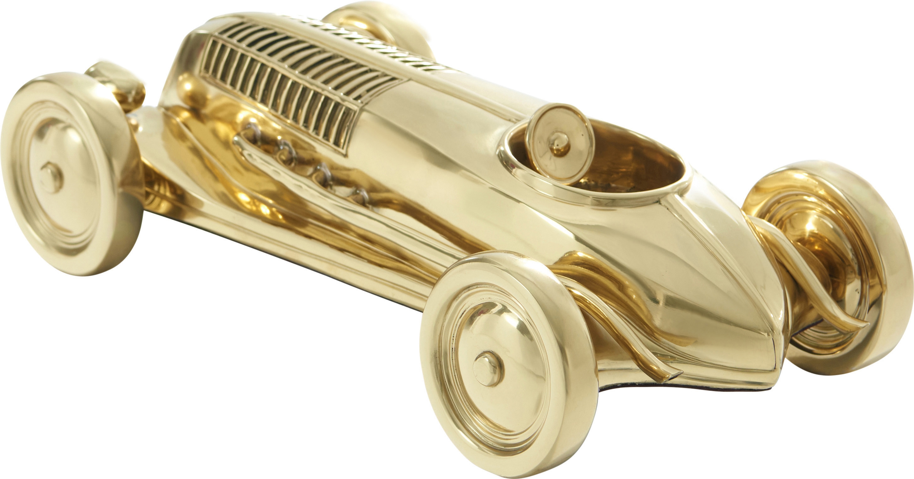 Theodore Alexander Spencer London Brass Racecar Sculpture