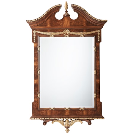 The India Silk Bedroom Wall Mirror