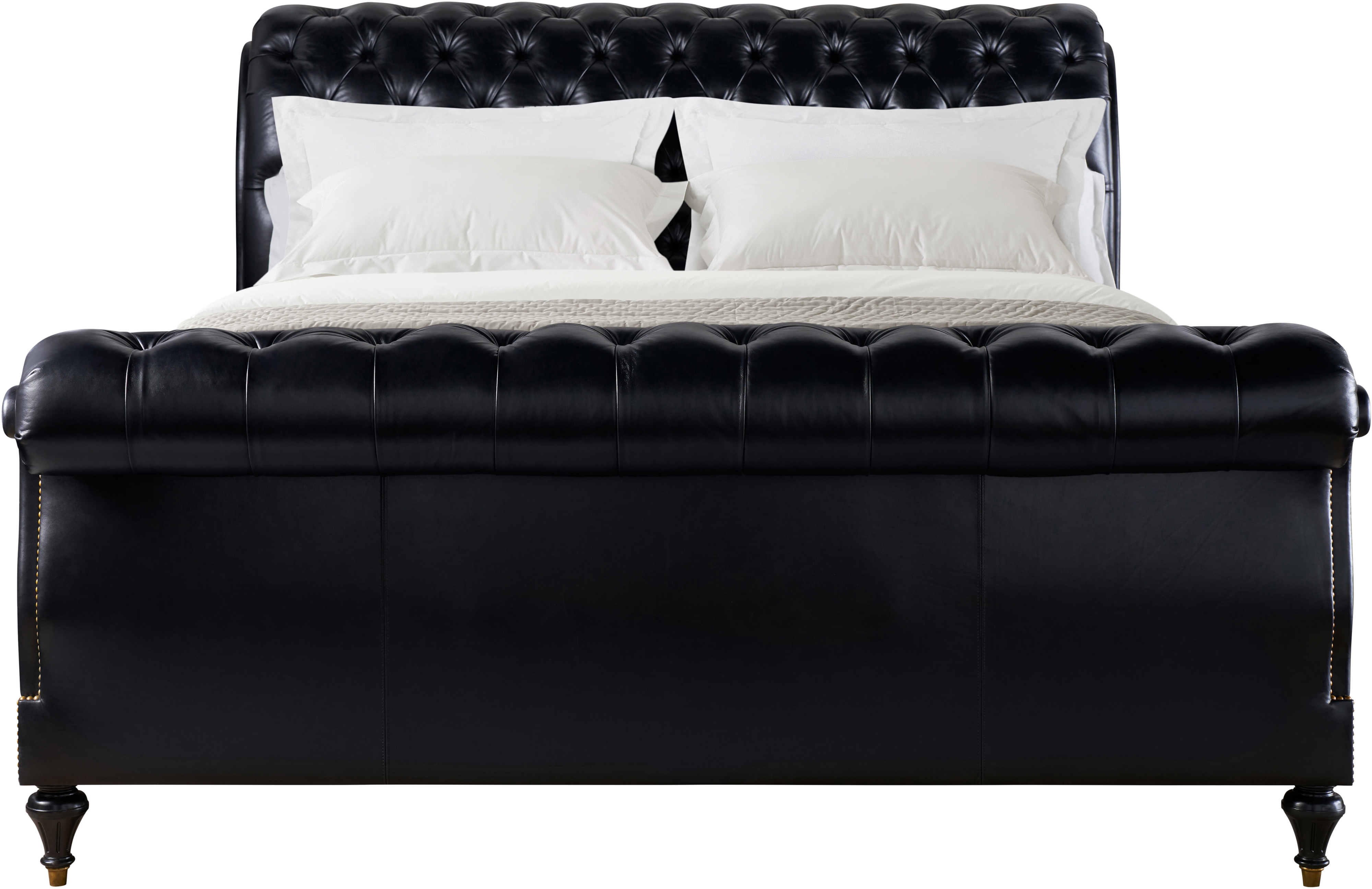 King Upholstered Sleigh Bed