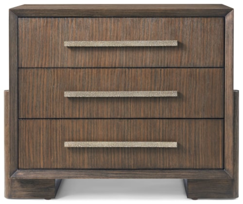 Urbane Contemporary 3-Drawer Nightstand