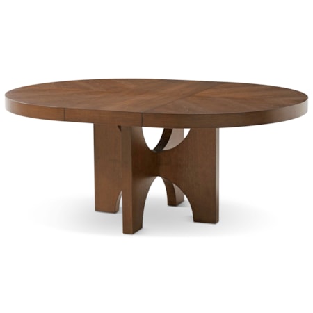 Round Dining Table with Leaf
