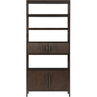 Mid-Century Modern Open Bookcase with Anti-Tip Kit