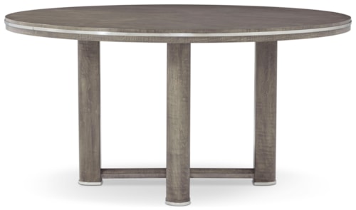 Contemporary Round Dining Table with Sculptural Base