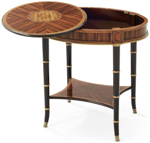 Transitional Pivot-Top Side Table