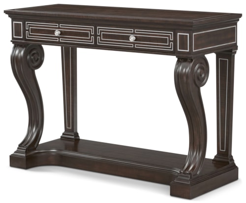 Contemporary 2-Drawer Console Table