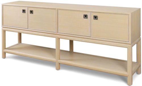Transitional 4-Door Storage Console