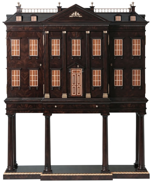 The Holland Traditional Manor Bar Cabinet with LED Lighting