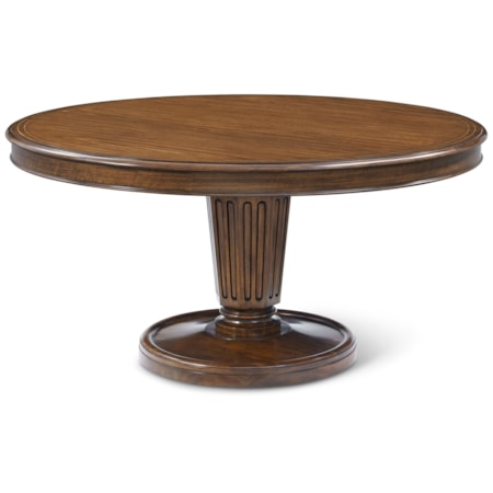 Haddon 60" Round Pedestal Dining Table