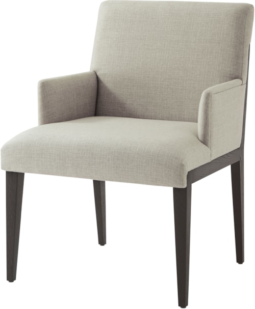 Contemporary Upholstered Dining Arm Chair