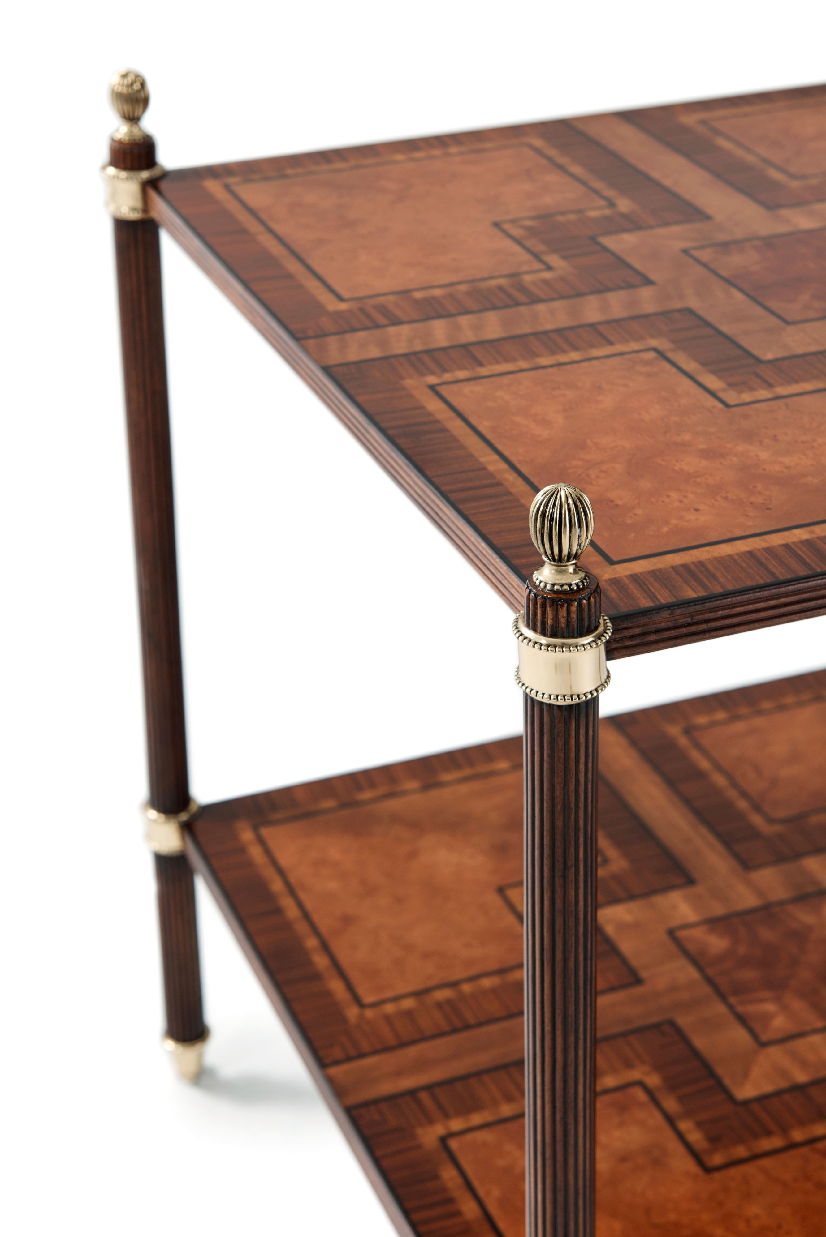 Theodore Alexander English Cabinet Maker Regency Tiers Side Table