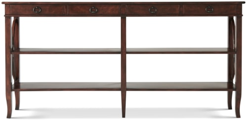 Traditional 4-Drawer Console Table