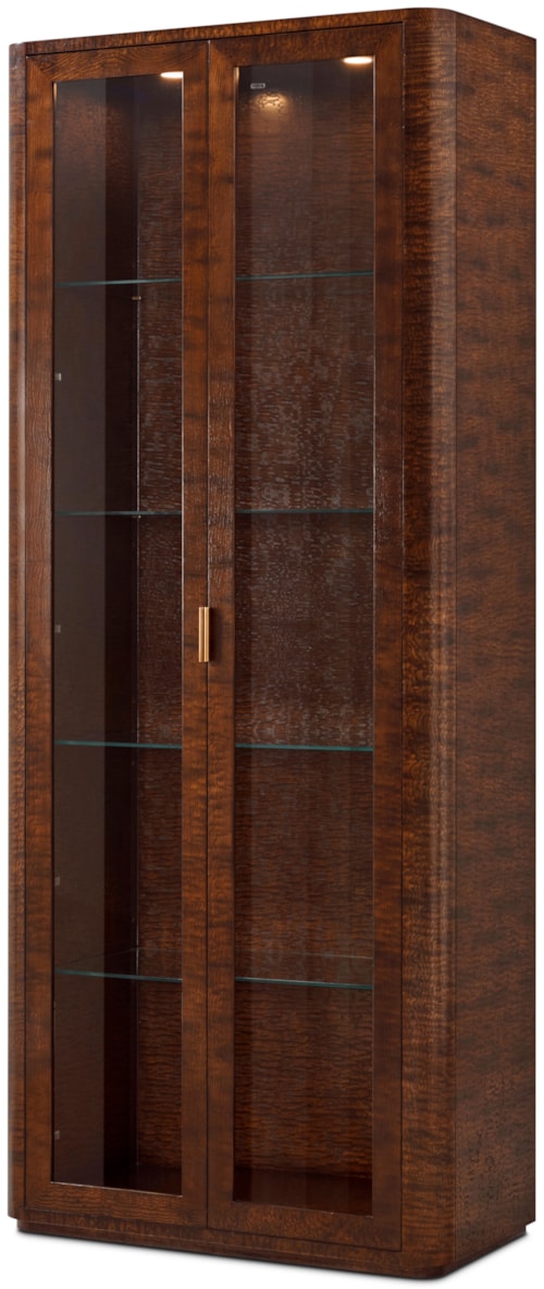 Contemporary 2-Door Curio Cabinet
