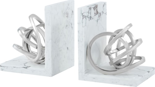 Modern Sculptural Quartz Bookends