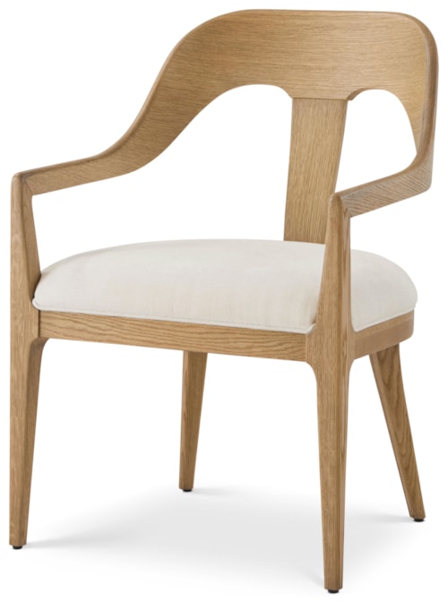 Contemporary Upholstered Dining Armchair