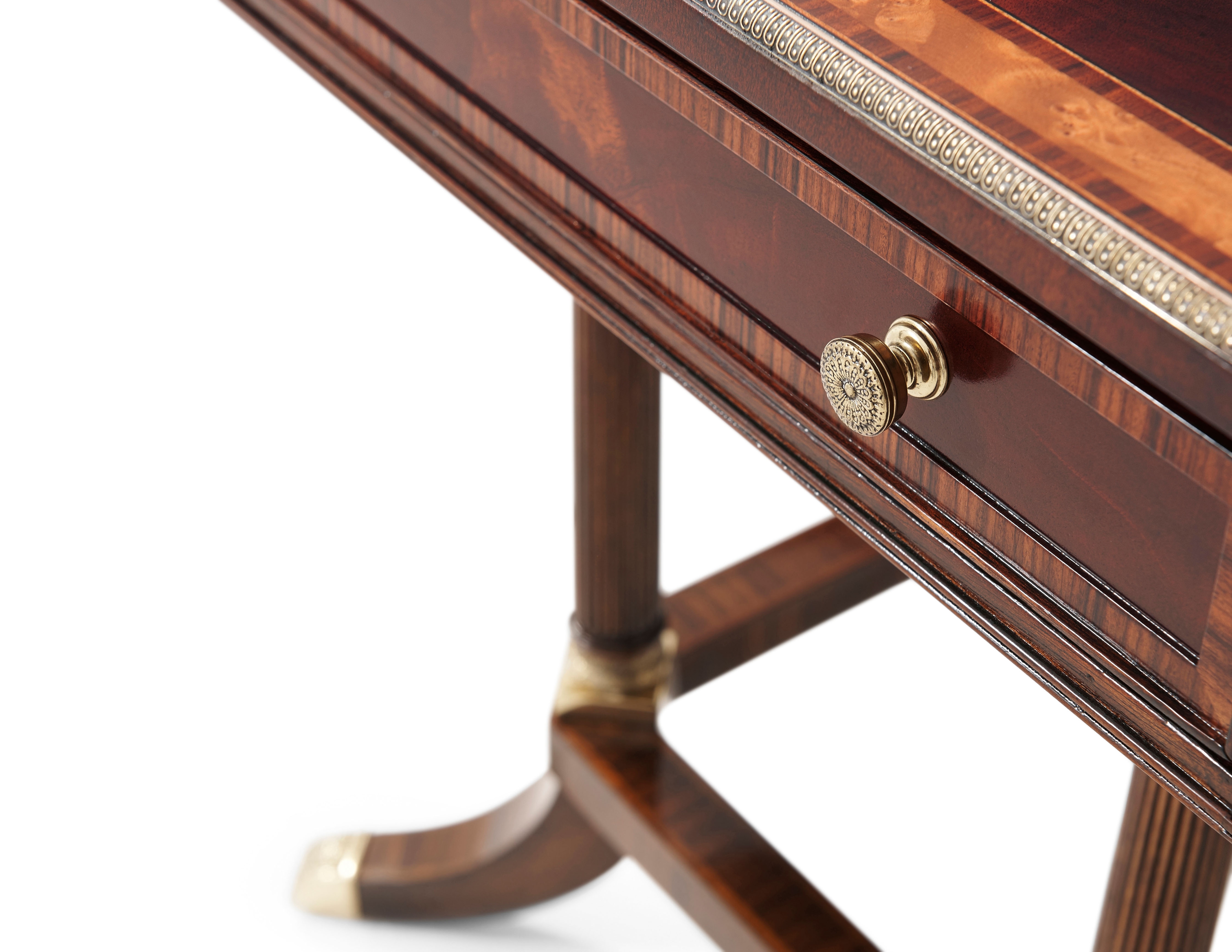 Theodore Alexander English Cabinet Maker Bowlas Side Table