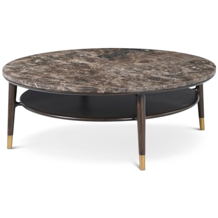 Stratton Street Rd. Marble-Top Coffee Table