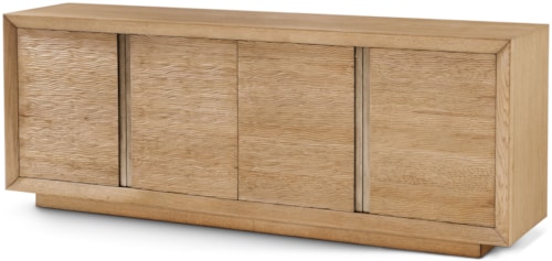 Contemporary 4-Door Media Cabinet