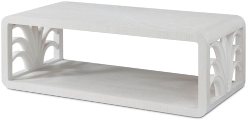 Casual Coastal Open-Frame Cocktail Table