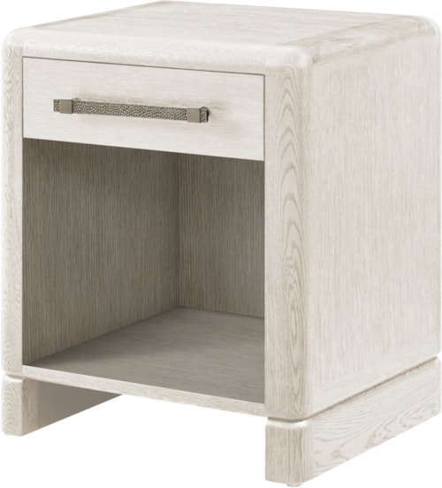 Contemporary Single-Drawer Nightstand with Anti-Tip Kit