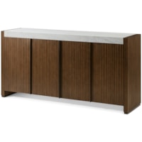 Riva Contemporary 4-Door Media Cabinet