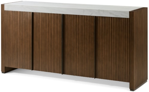 Riva Contemporary 4-Door Media Cabinet
