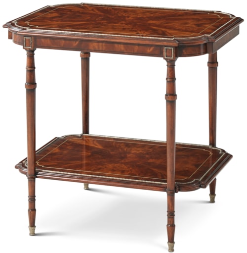 Traditional Accent Table with Undertier Shelf