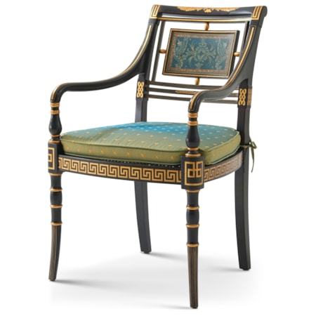 Lavinia's Scroll-Back Dining Armchair