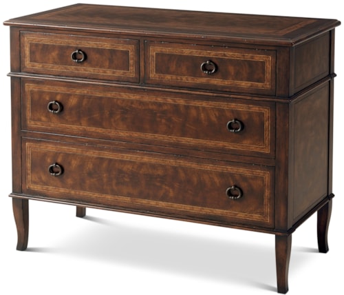 Traditional 4-Drawer Bedroom Chest