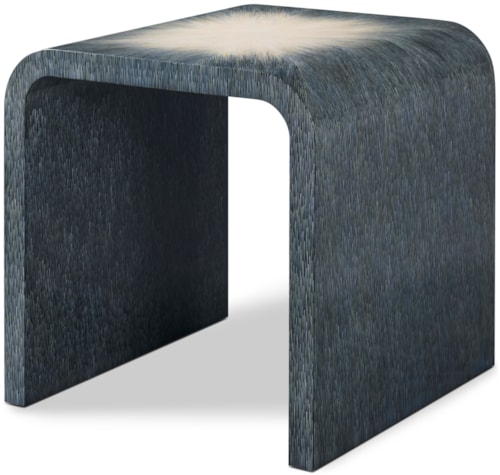 Mid-Century Modern 24" Square Waterfall Side Table