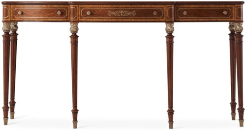 Traditional Serving Table with Serpentine Top