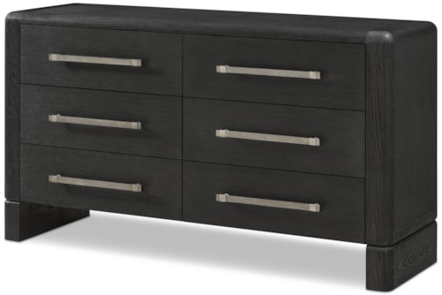 Contemporary Six-Drawer Dresser with Anti-Tip Kit