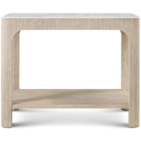 Horizon Rectangular Quartz Side Table