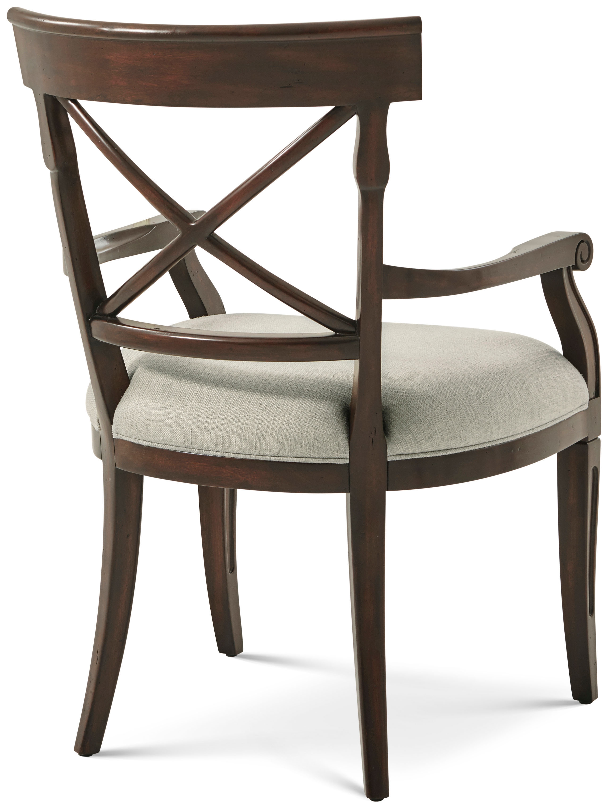 Upholstered Seat Dining Arm Chair